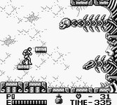 une photo d'Ã©cran de Castlevania 2 - Belmont s Revenge sur Nintendo Game Boy